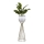 Blomkruka av metall LOFT 68x20 cm guld/vit