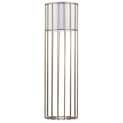 Blomkruka av metall LOFT 70x20 cm guld/vit