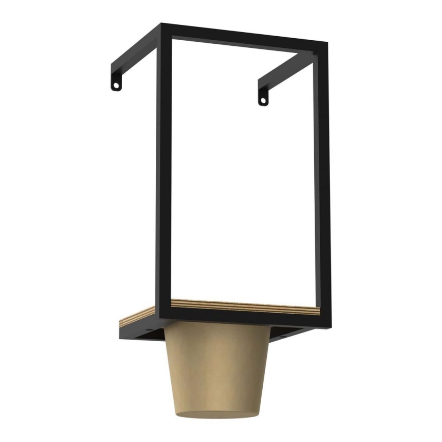 Blomkruka för vägg 38x18 cm gyllene