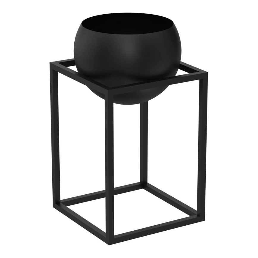 Blomkruka i metall 51,3x29 cm svart