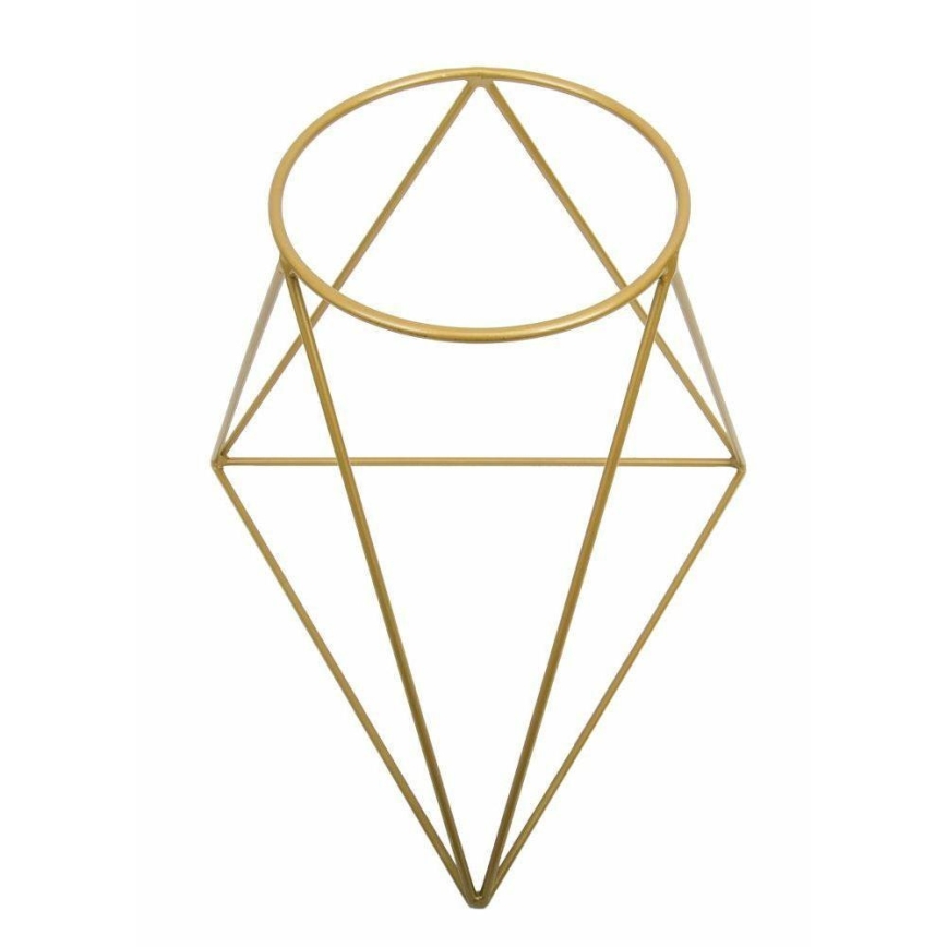 Blomkruka stativ TRIANGL 40x45 cm guld