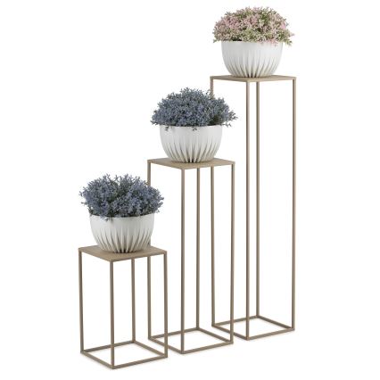 Blomställ 100x24 cm beige