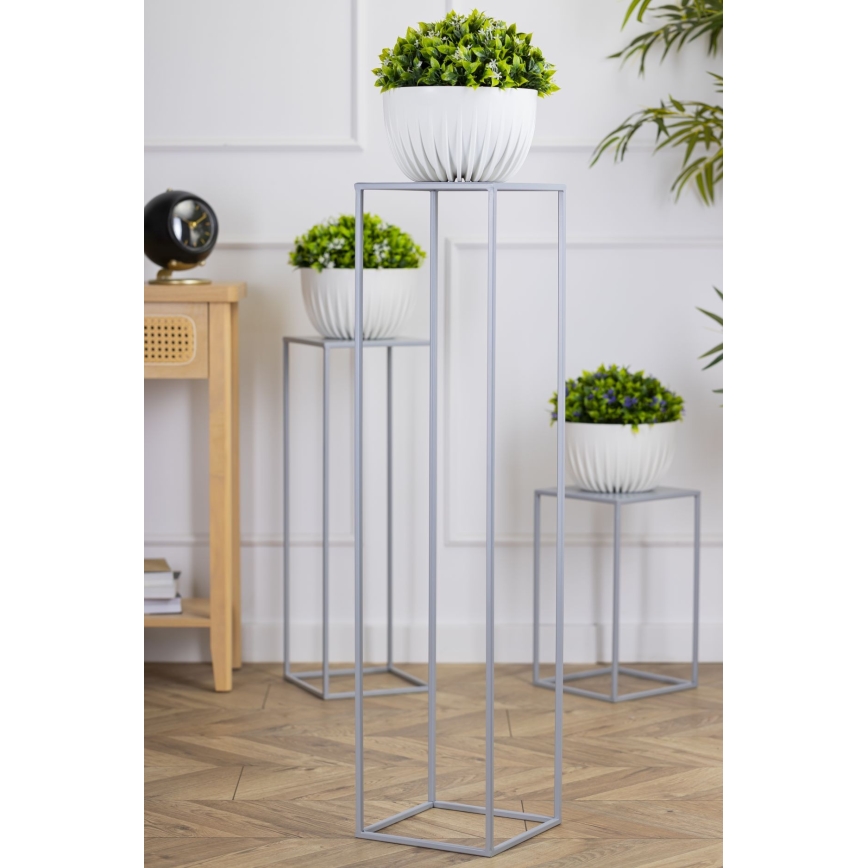 Blomställ 100x24 cm grå