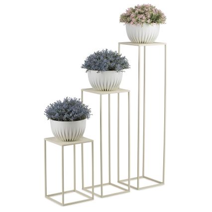 Blomställ 100x24 cm grädde