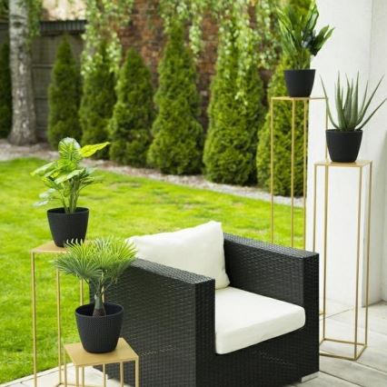 Blomställ 100x24 cm guld
