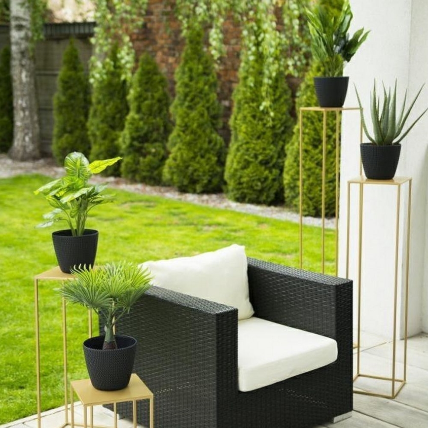 Blomställ 100x24 cm guld