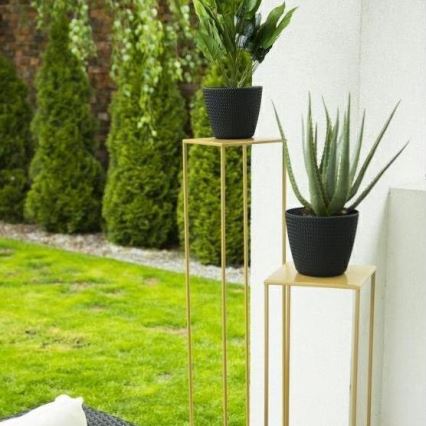 Blomställ 100x24 cm guld