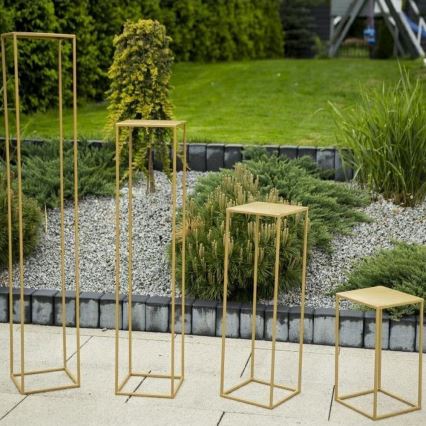 Blomställ 100x24 cm guld