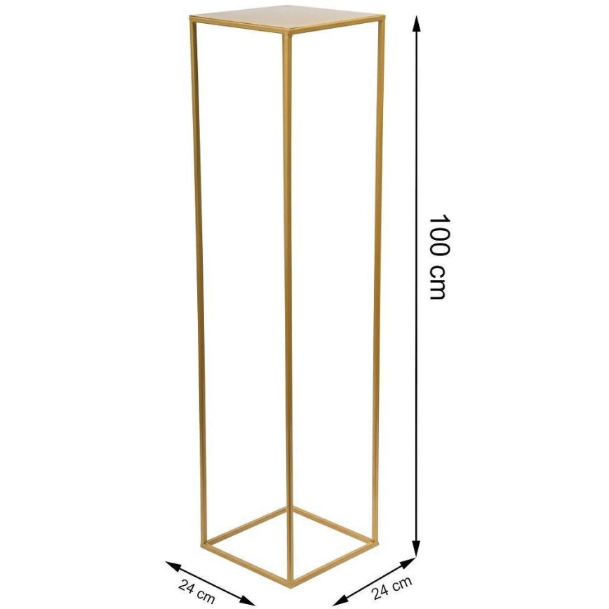 Blomställ 100x24 cm guld