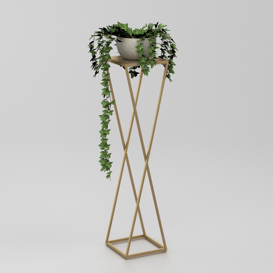 Blomställ 100x24 cm guld