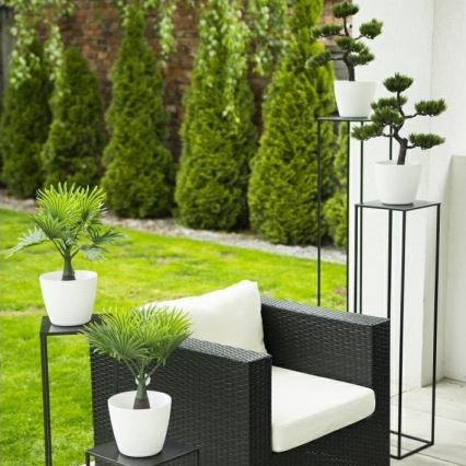 Blomställ 100x24 cm svart