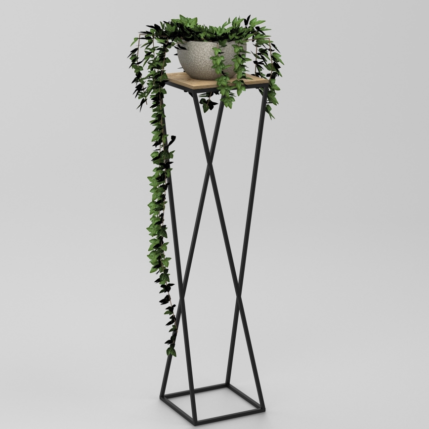 Blomställ 100x24 cm svart