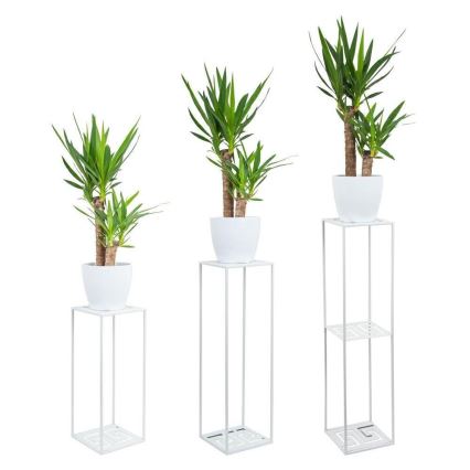 Blomställ 100x24 cm vit