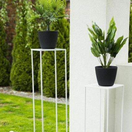 Blomställ 100x24 cm vit