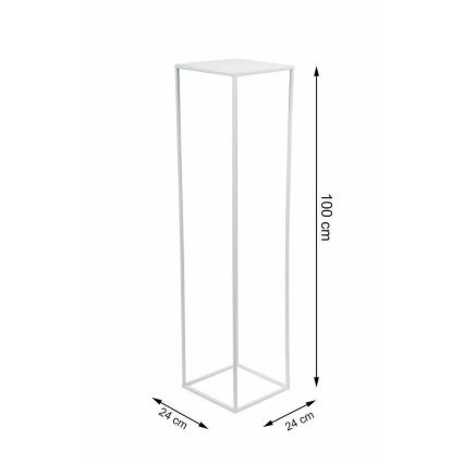 Blomställ 100x24 cm vit