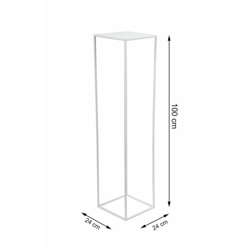 Blomställ 100x24 cm vit