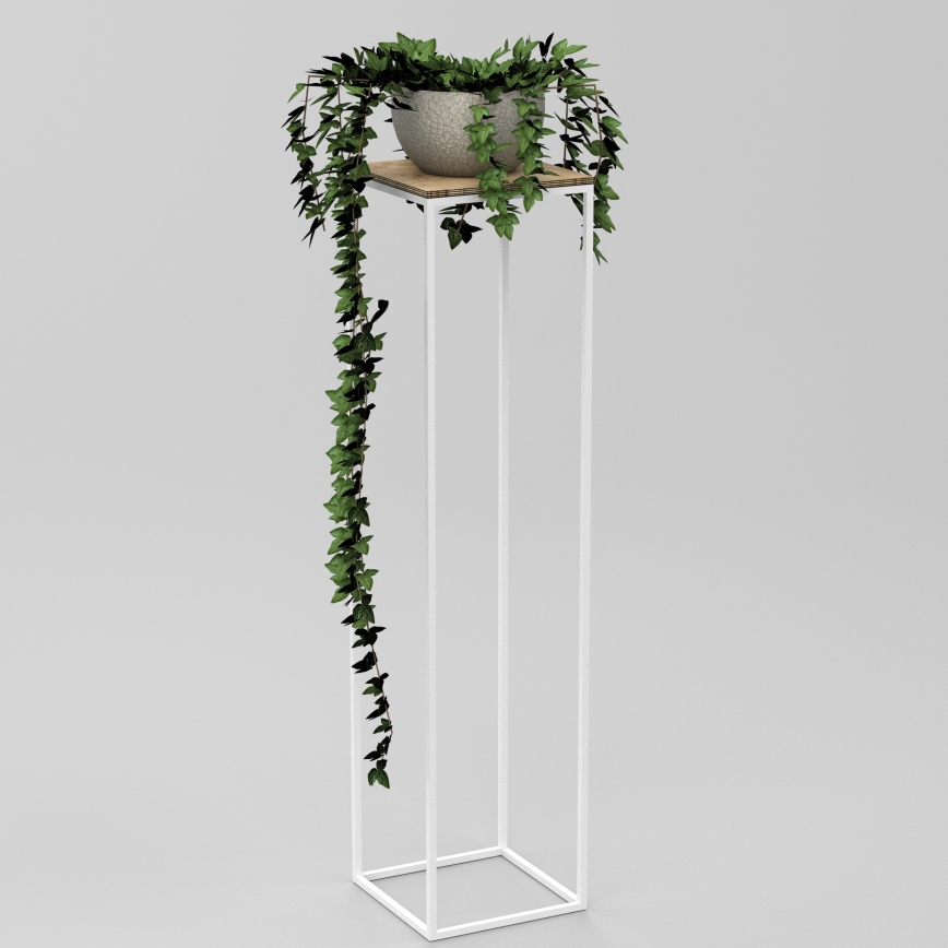 Blomställ 100x24 cm vit