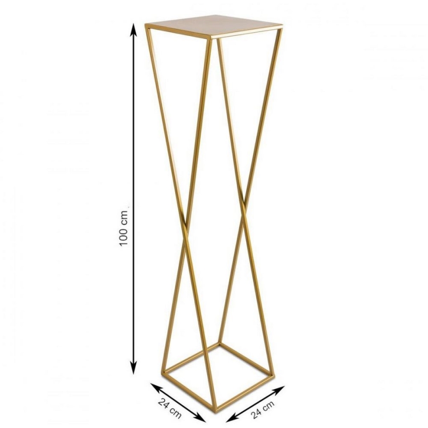 Blomställ 100x24 guld