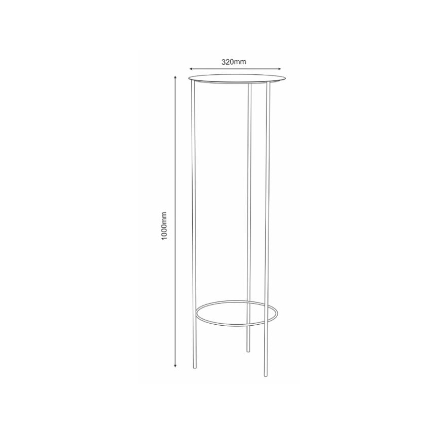 Blomställ 100x32 cm gyllene