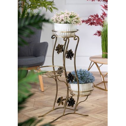 Blomställ 100x70 cm guld