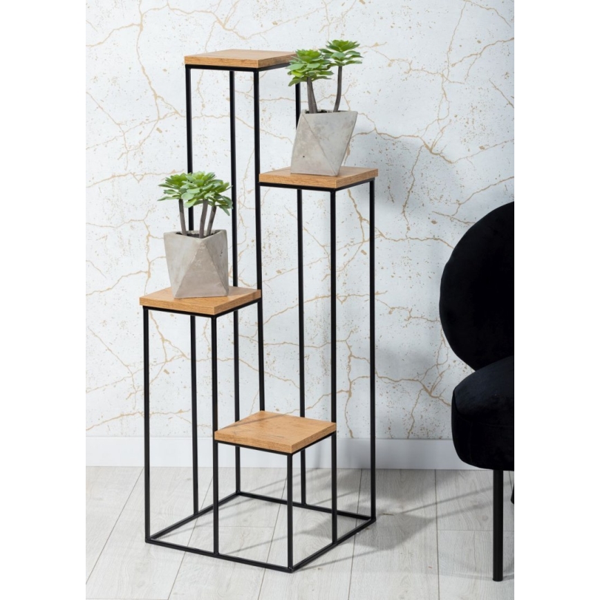 Blomställ 110x40 cm svart/brun