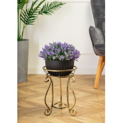 Blomställ 37x29 cm guld