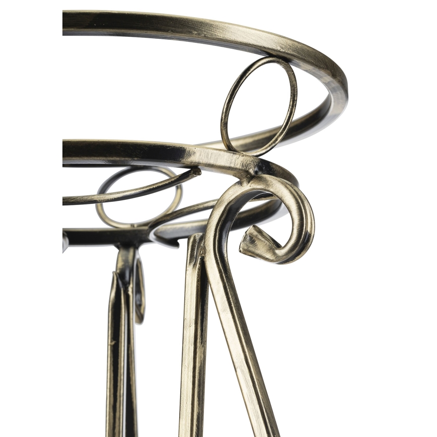 Blomställ 37x29 cm guld