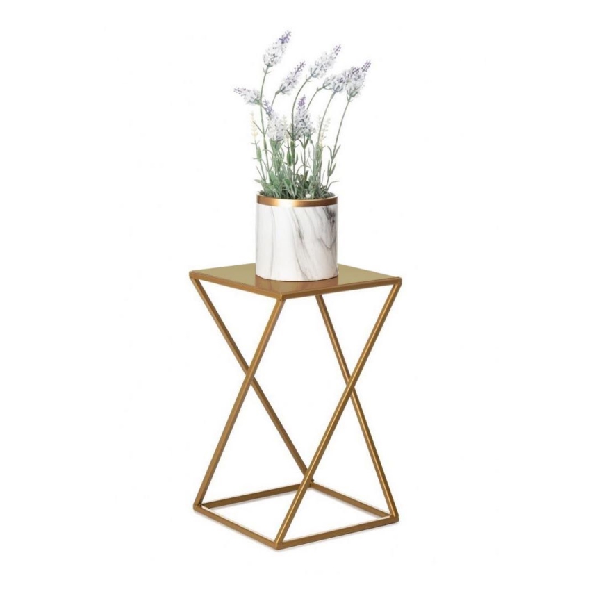 Blomställ 40x24 cm guld
