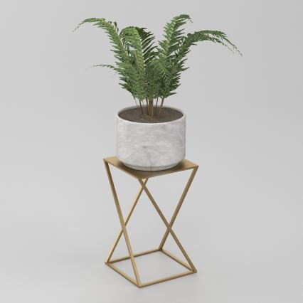 Blomställ 40x24 cm guld