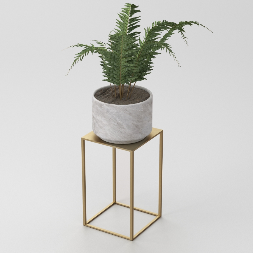 Blomställ 40x24 cm guld