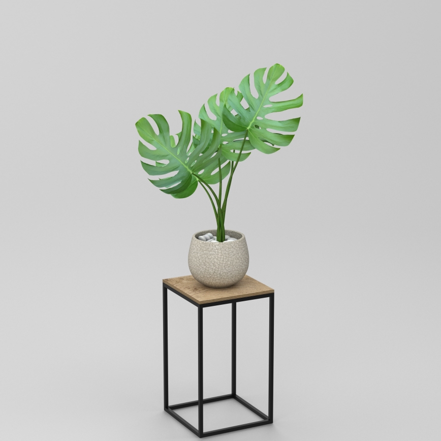 Blomställ 40x24 cm svart