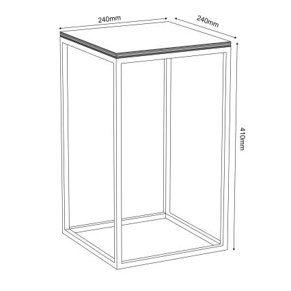 Blomställ 40x24 cm svart
