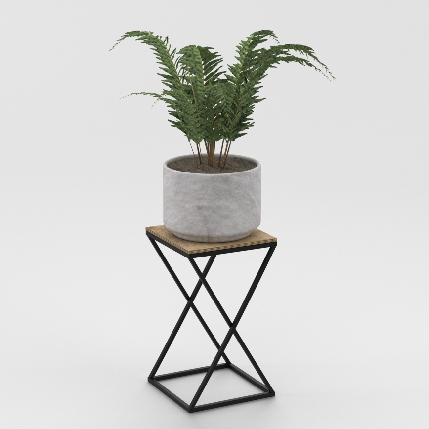 Blomställ 40x24 cm svart