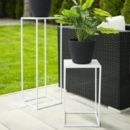 Blomställ 40x24 cm vit