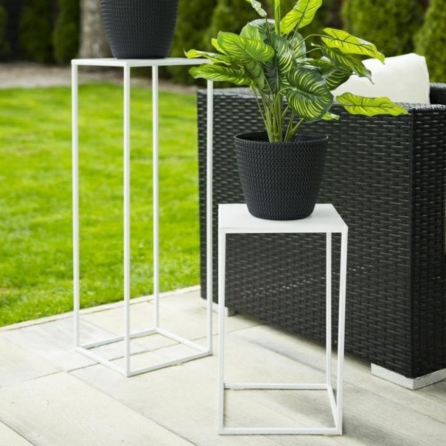 Blomställ 40x24 cm vit