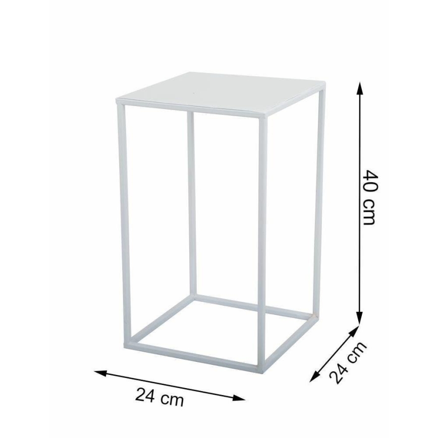 Blomställ 40x24 cm vit