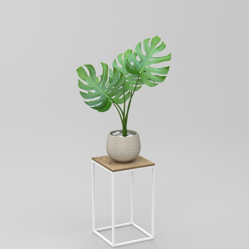 Blomställ 40x24 cm vit
