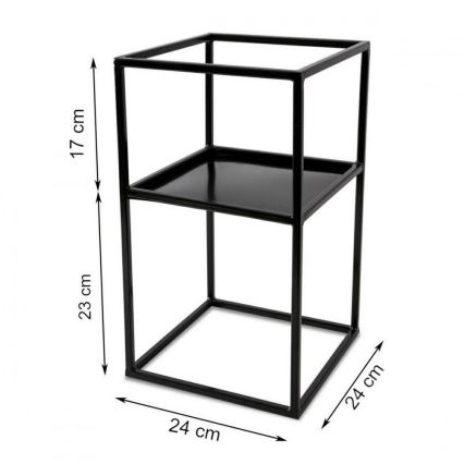 Blomställ 40x24 svart