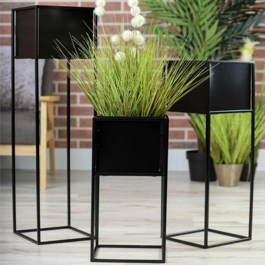 Blomställ 50x24 cm svart