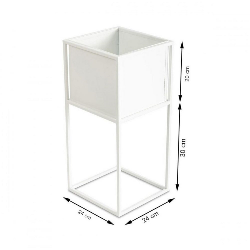 Blomställ 50x24 cm vit
