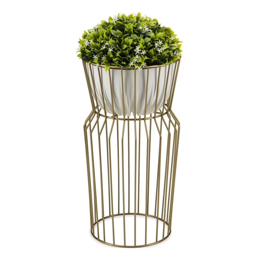 Blomställ 50x26 cm guld