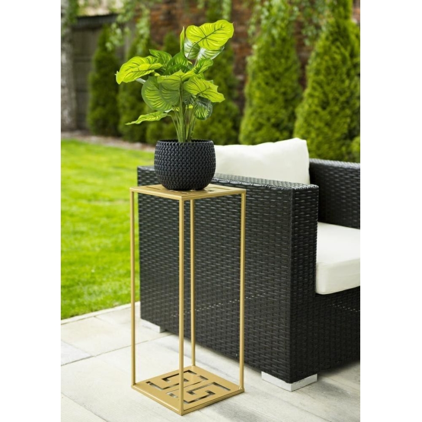 Blomställ 60x24 cm guld