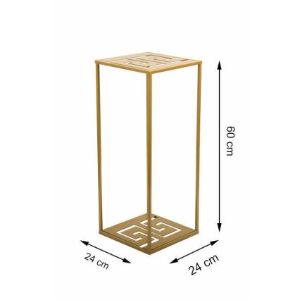 Blomställ 60x24 cm guld