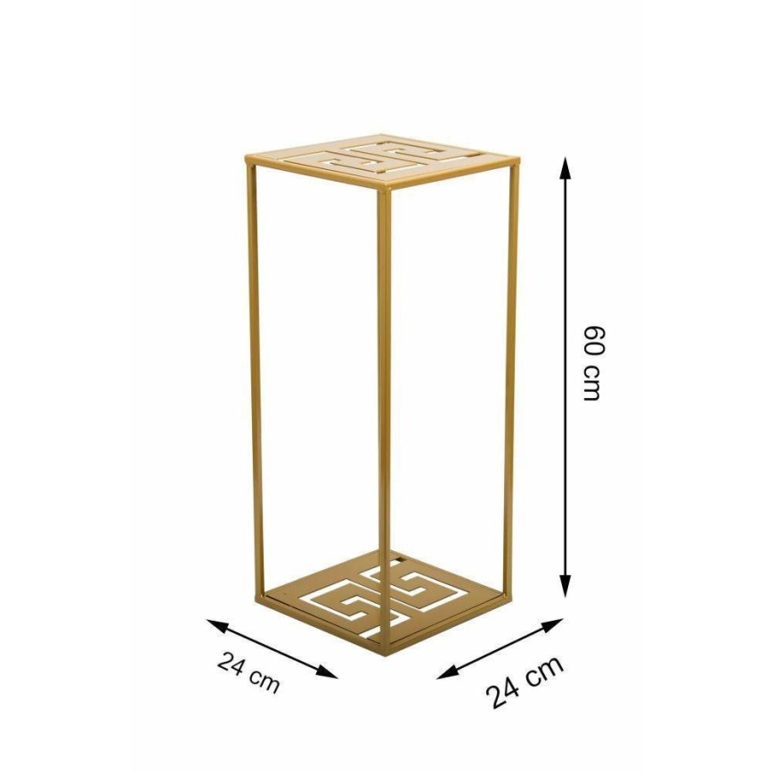Blomställ 60x24 cm guld