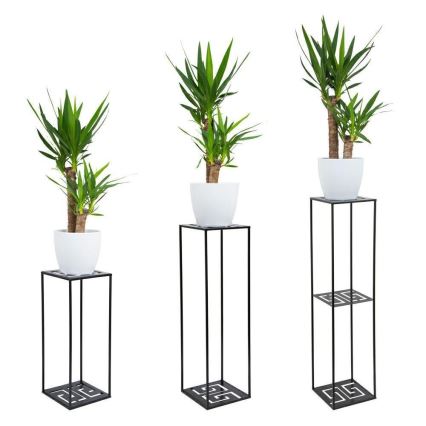 Blomställ 60x24 cm svart