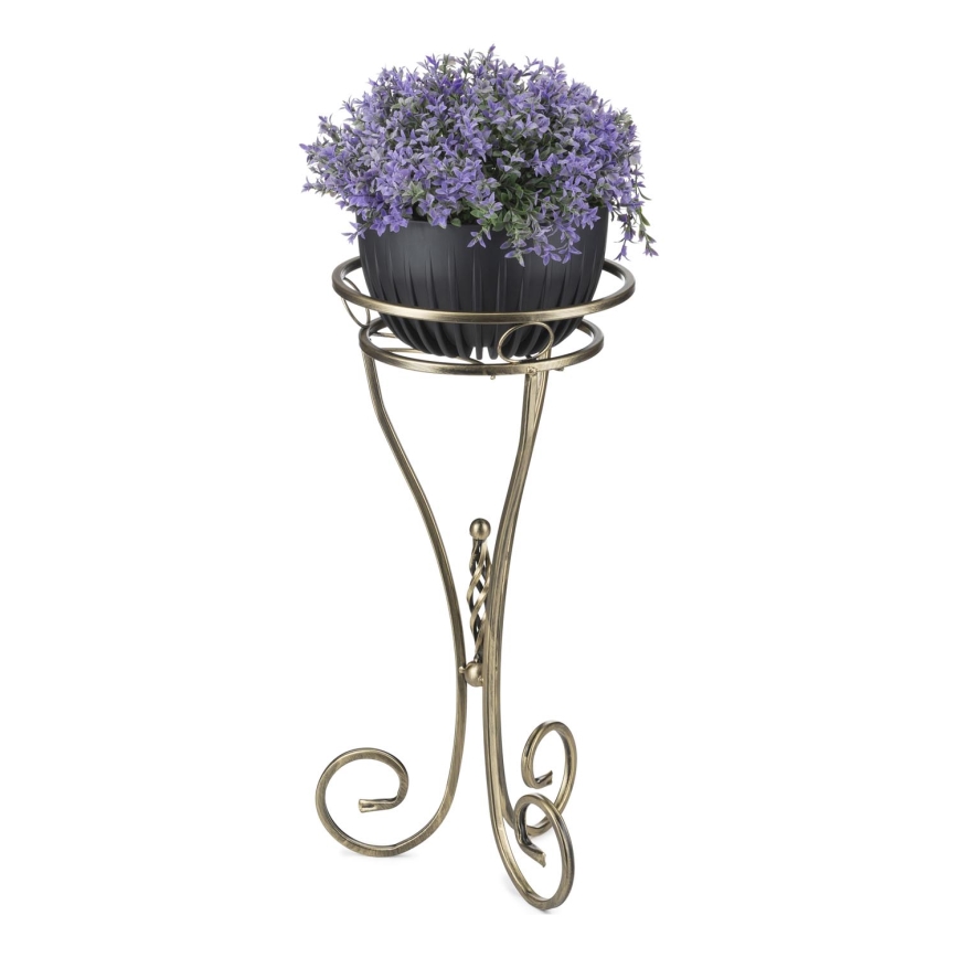 Blomställ 60x28 cm guld