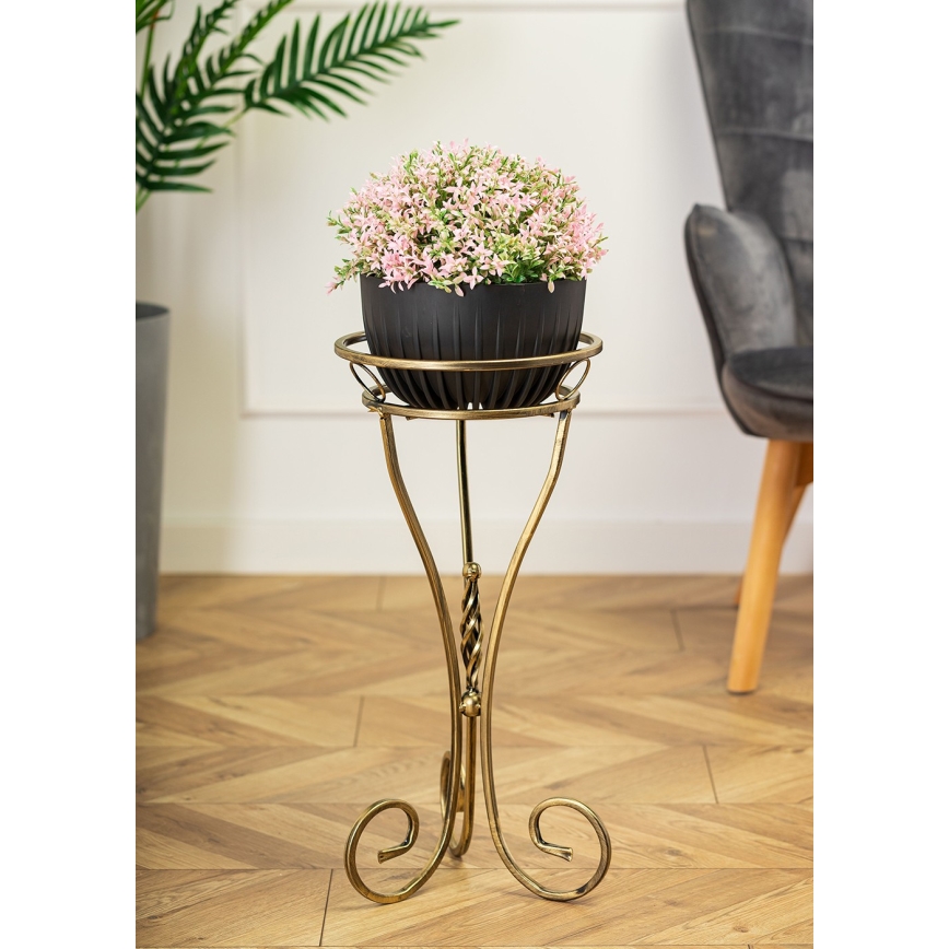 Blomställ 60x28 cm guld