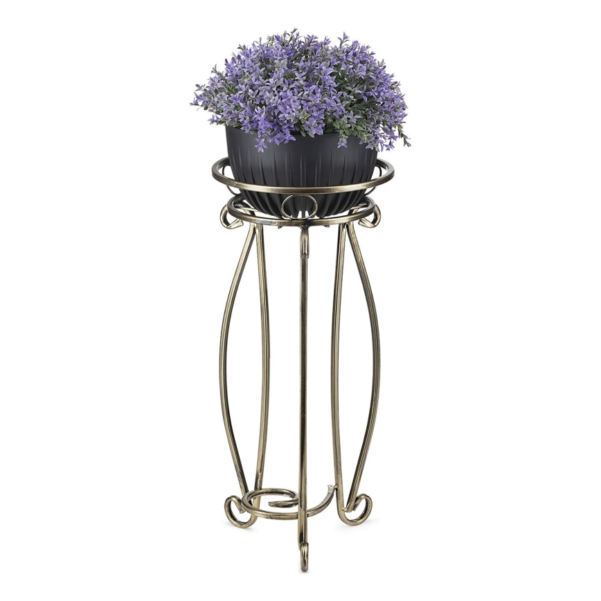 Blomställ 62x28 cm guld