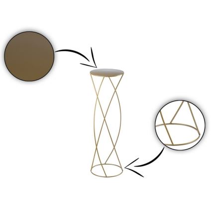 Blomställ 70x22,5 cm guld