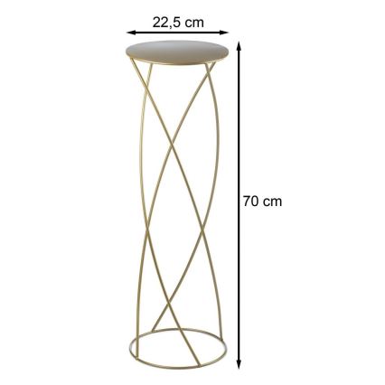 Blomställ 70x22,5 cm guld